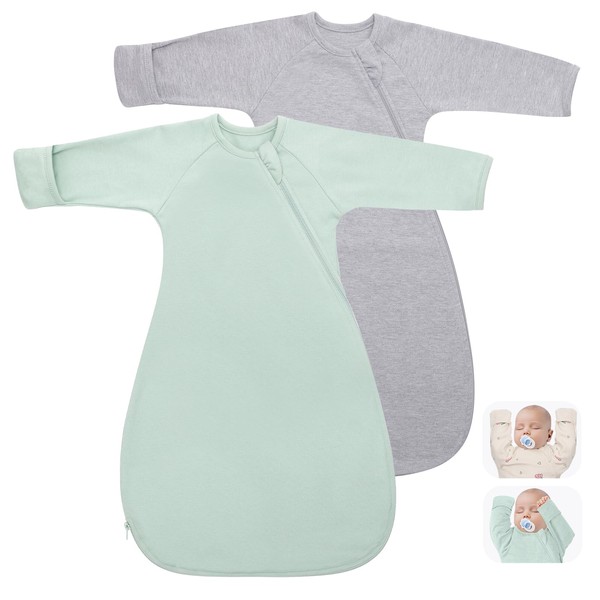Transitional Swaddle Sack with Arms Up & Sleeves Mitten Cuffs