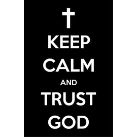 Damdekoli Trust God Poster - Jesus Christian (18 x 24 Inches)