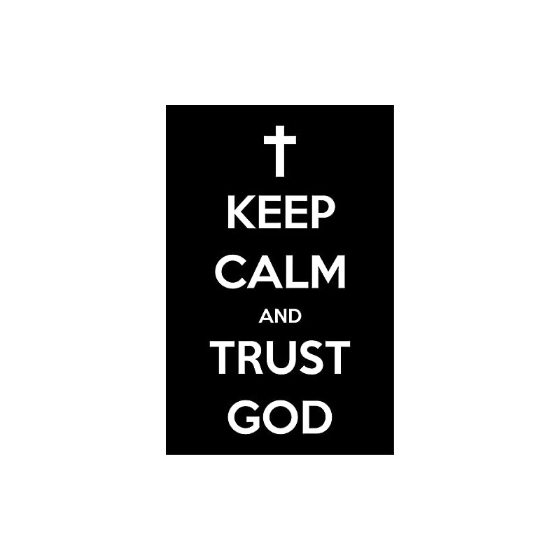 Damdekoli Trust God Poster - Jesus Christian (18 x 24