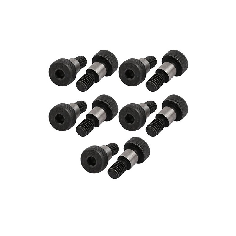 Sourcingmap 10pcs 40Cr Steel Shoulder Bolt 10mm Shoulder Dia 10mm