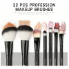 Set de Brochas de Maquillaje Profesional de 22 Piezas para