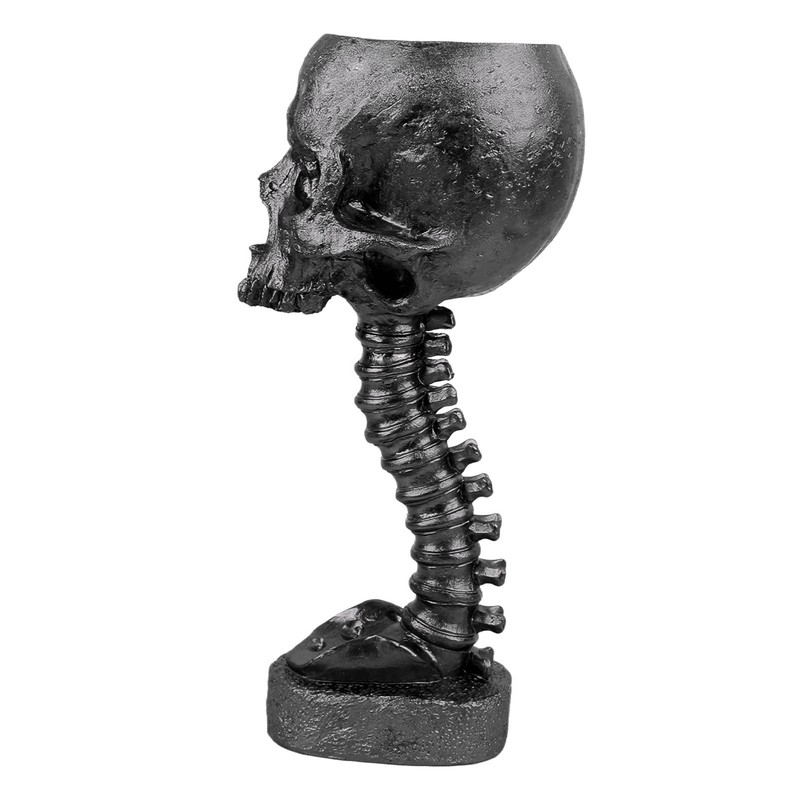 Skull Planter Spine Stand Set Innovative Exquisite Decorative Hand Painted