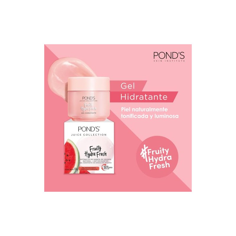 Pond's Cuidado Facial Fruity Hydra Fresh Sandía, Gel Hidratante, 110