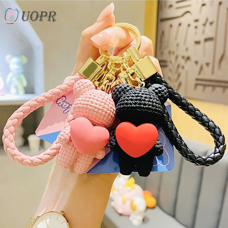 UOPR Songje Carry On Your Back, Key Chain, Heart Bear