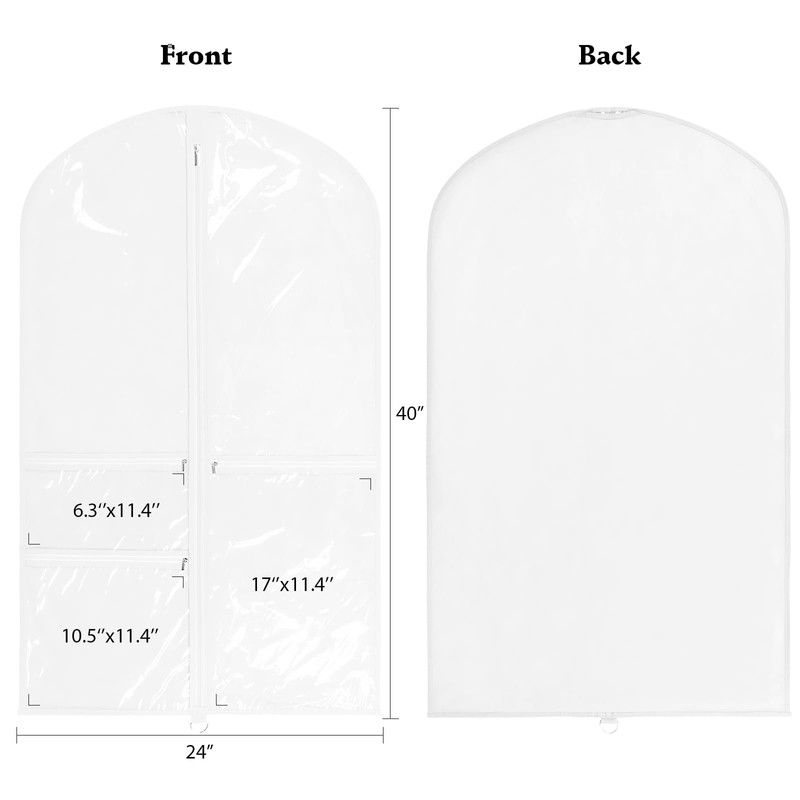 KEEGH Dance Costume Bags Garment Bag 40 Inch Hanging Clothes