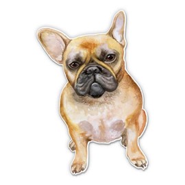 Squiddy French Bulldog - Vinyl Sticker for Car, Laptop, Notebook (5" Wide)