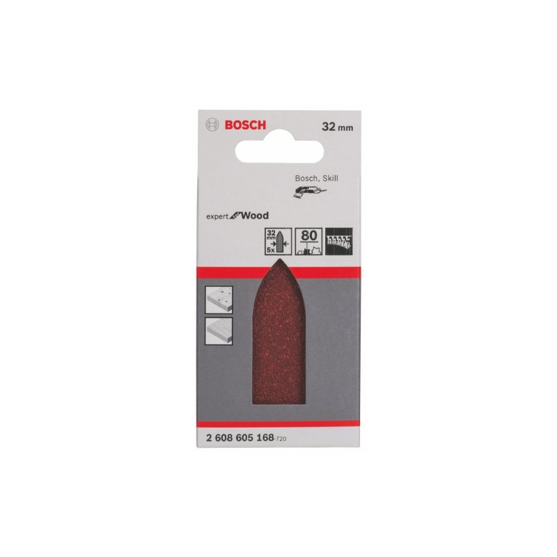 Bosch 2608605168 Sanding Sheet (Pack of 5)