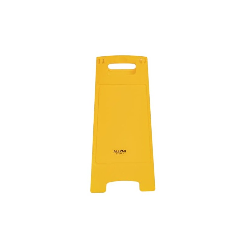 Allpax STOPPO Warning Stand Neutral Polypropylene in Orange/Yellow – Foldable