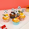 Decoración para cupcakes de balón de fútbol