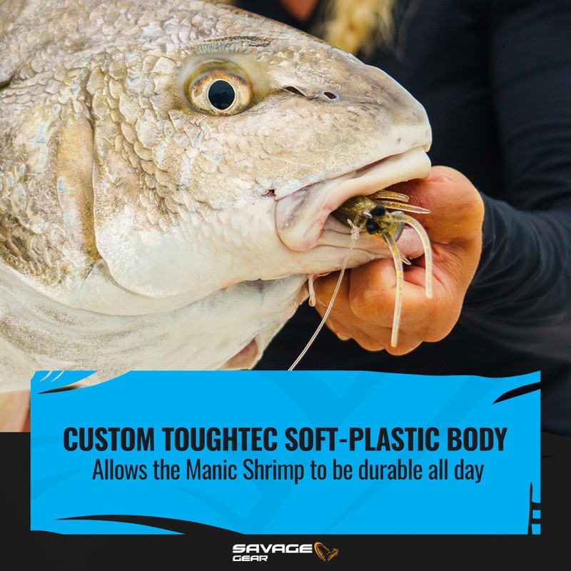 Manic Shrimp RTF V2-Glow-1/3oz-3in-Less Than 8ft