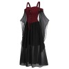 Women's Gothic Punk Style Off-the-shoulder Butterfly Sleeve Easter Cosplay Party