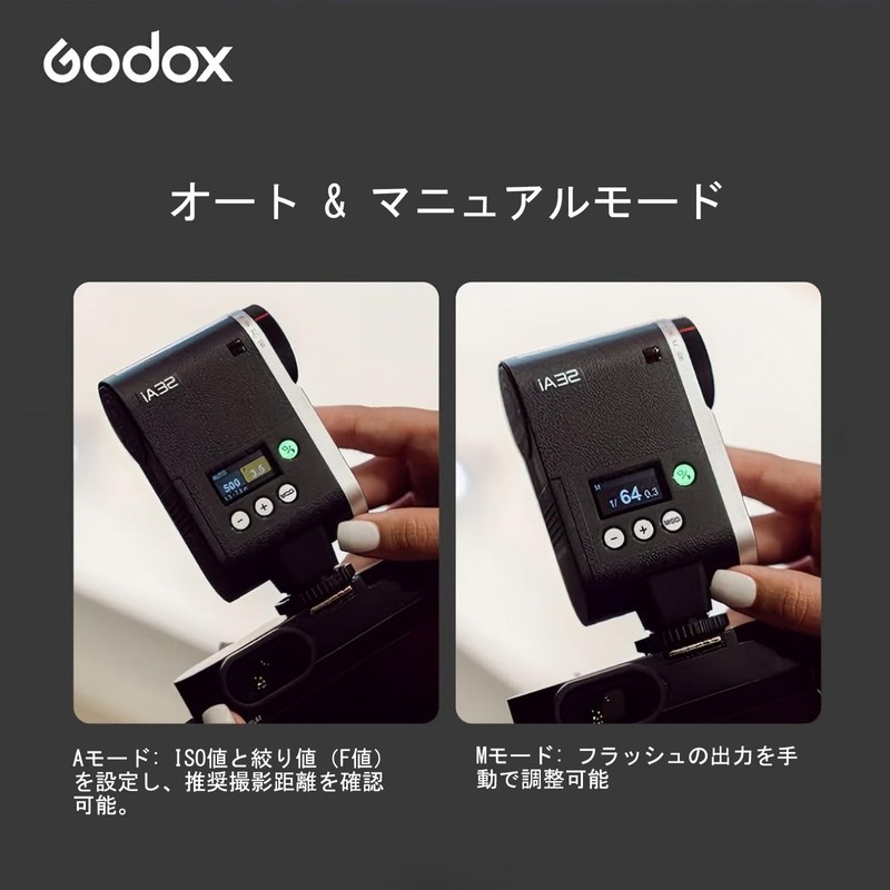 Godox IA32 Camera Flash Mini Flash for Canon Sony Nikon
