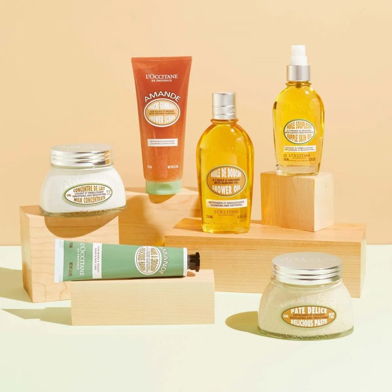Aceite de Ducha L'Occitane Almendras 250mL Vegano Sin Parabenos Cruelty
