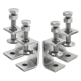 laffoonparts 4Pcs 304 Stainless Steel C Clamp, C Type Tiger Clamp with Screws for Woodworking