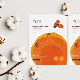 Jeju On Cutera Turmeric Mask Pack 23ml 8 sheets / 제주온 큐테라 울금 마스크팩 23ml 8매