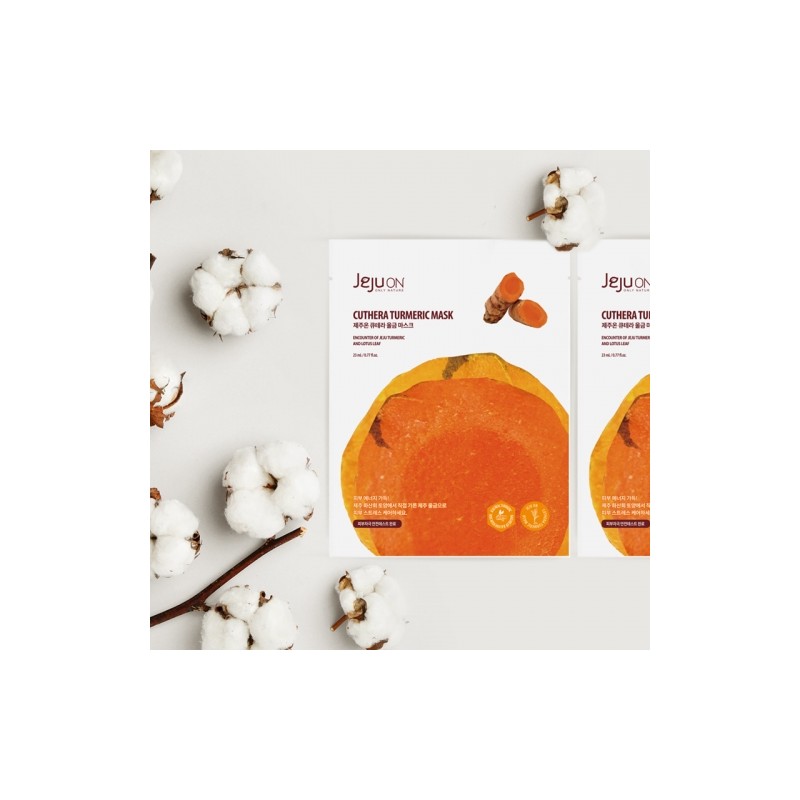 Jeju On Cutera Turmeric Mask Pack 23ml 8 sheets /