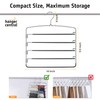 Hanger Central 3 Pack Space Saving Swing Arm Pants Hangers