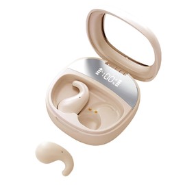 Costnzo Sleep Earbuds, Innovative Sleep Mode, Noise Cancelling Headphones, Comfortable Side Sleeping, Not in The Ear, Long-Term Use Without Itching or Pain (Light Pink)