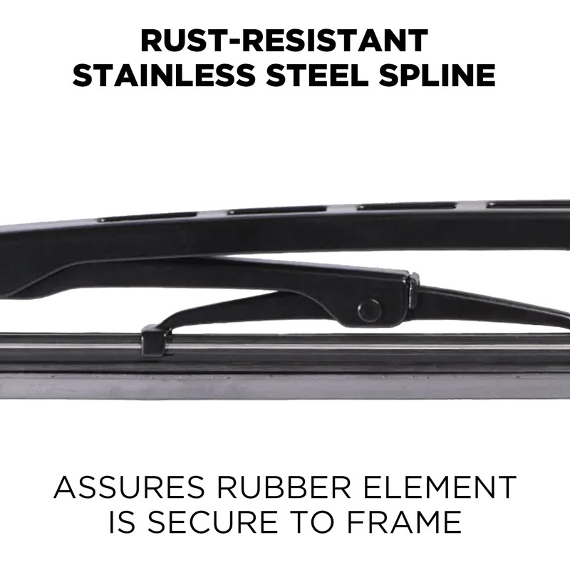 ClixWipers 20" Conventional Automotive Replacement Windshield Wiper Blade - All-Steel,