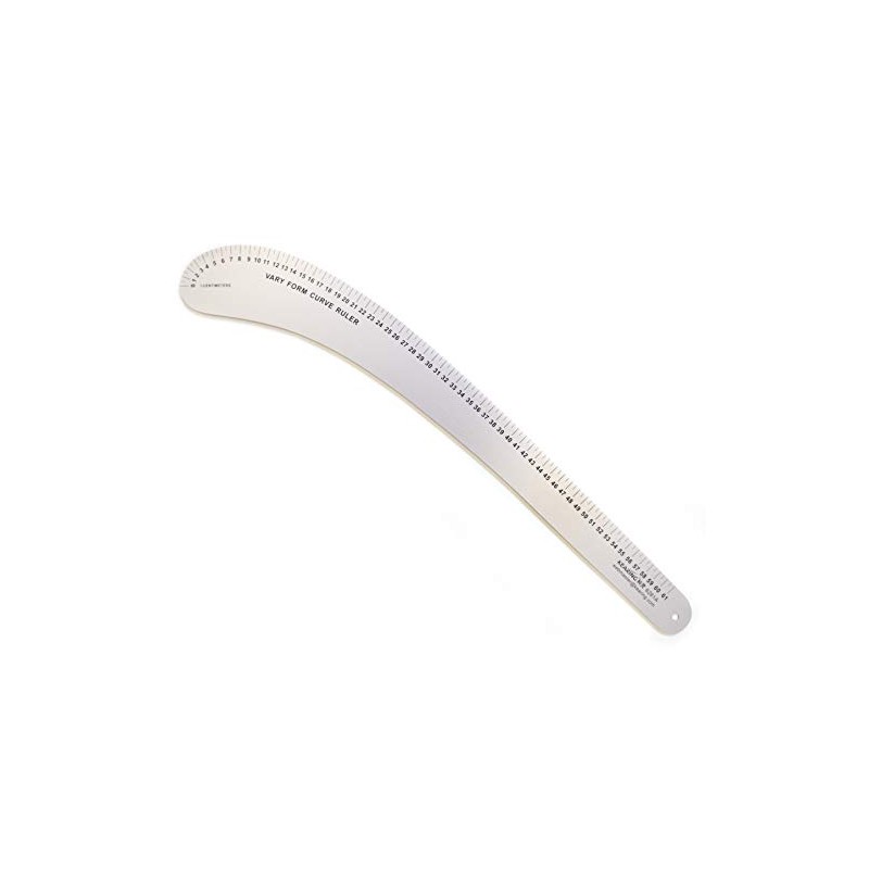 NO.6261A HAND Metric Vary Form Curve Ruler, Aluminum 61cm