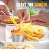 300 Pcs Metal Sauce Cups Individual Salsa Cups Metal Ramekins