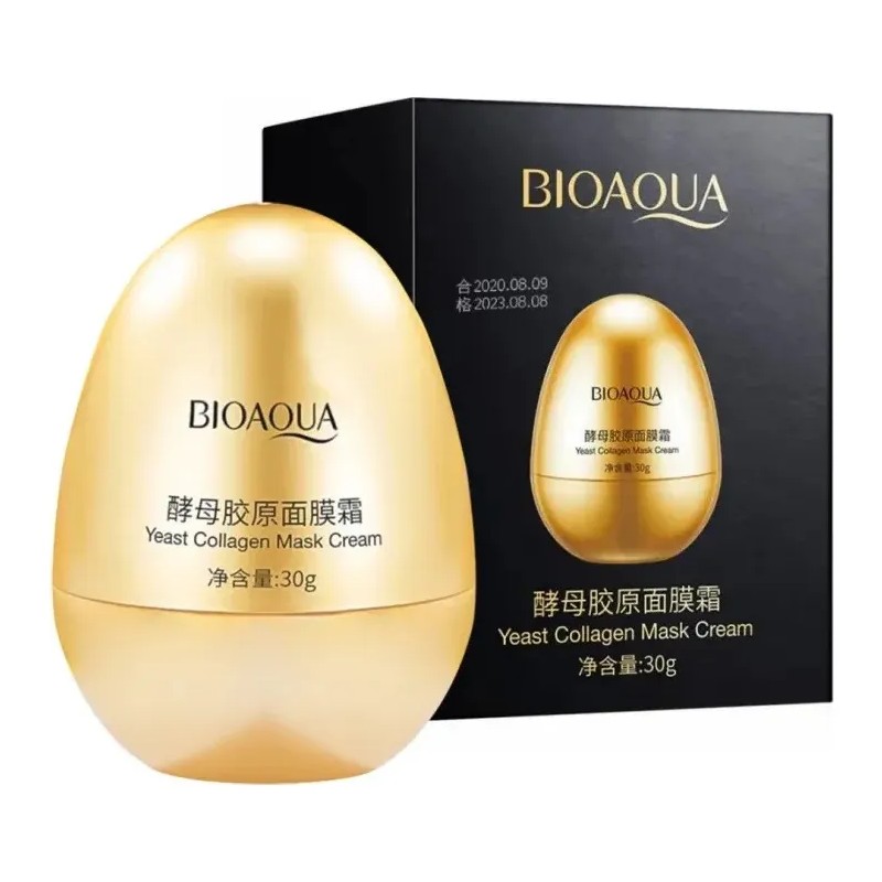 Bioaqua Crema Mascarilla Colágeno Levadura Antiedad Hidrata Todo Tipo De