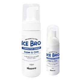 Nasarang Ice Bro Men’s Cleanser 150ml + Portable 50ml Set, 1 Piece / 나사랑 아이스브로 남성청결제 150ml + 휴대용 50ml 세트, 1개