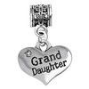 Granddaughter Silver Starter Charm Bracelet with Pendant and Gift Box