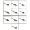 YUELUTOL Aluminum Cutting Bits Carbide Burr Set-10 Pieces With 3mm(1/8