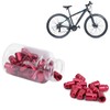 GUB 50Pcs Aluminium Alloy Schrader Valve Cap Bicycle Tyre Nozzle