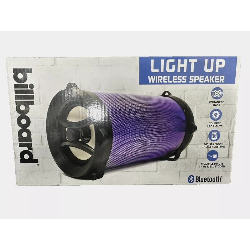 Billboard Light Up Wireless Speaker Rechargeable Multi Function LED Micro