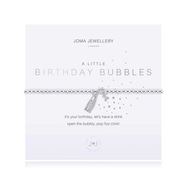 Joma Jewellery A Little Birthday Bubbles Silver Bracelet | 17.5cm Stretch