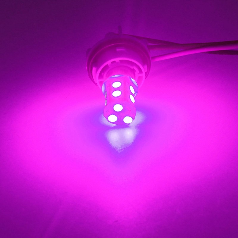 GLOFE 3Pcs Pink Interior Map Dome Light LED Bulbs Compatible