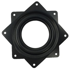 DMSTECH 3" Lazy Susan Turntable (Black) 200-lb Steel Ball Bearing Rotating Tray Strong Sturdy Table Cabinet Low Profile for 360˚ Chair and Door, Kitchen, Craft Project, Makeup Holder, Monitor