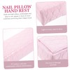 Healvian 1pc Stylish Pu Leather Manicure Pillow Detachable Nail Hand