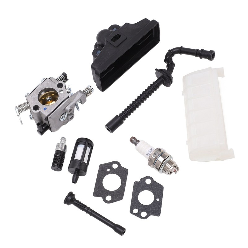 Carburetor Kit Strong Sparking Plug Air Filter Fuel Line Strainer