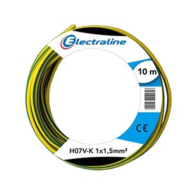 ELECtROLinE 15101 H07 V-K 1X1.5 10M, yellow/green