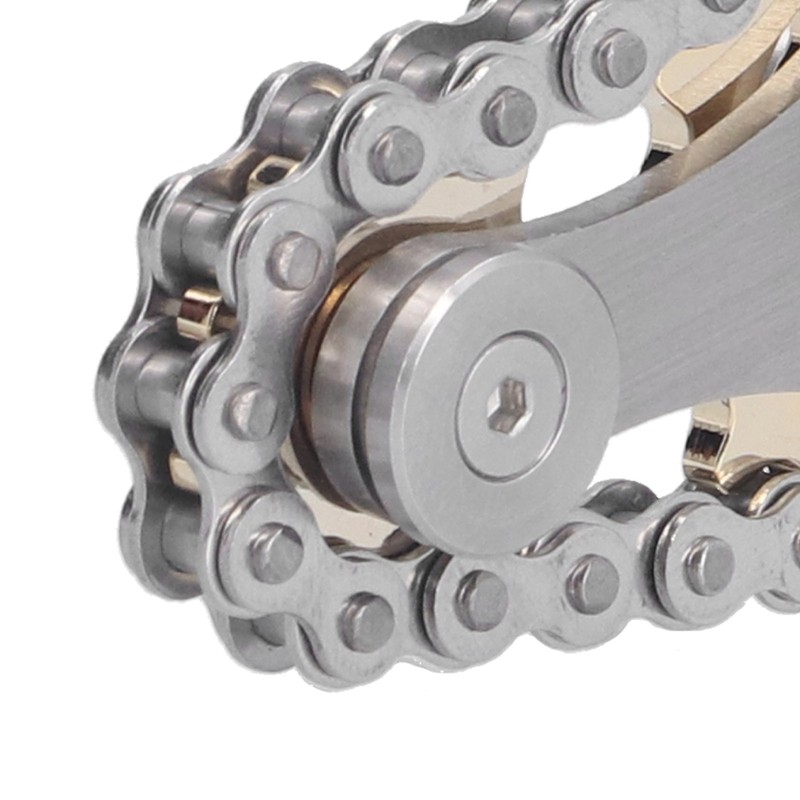 Stainless Steel Fidget Sprocket Toy Children Gears Linkage Bike Chain
