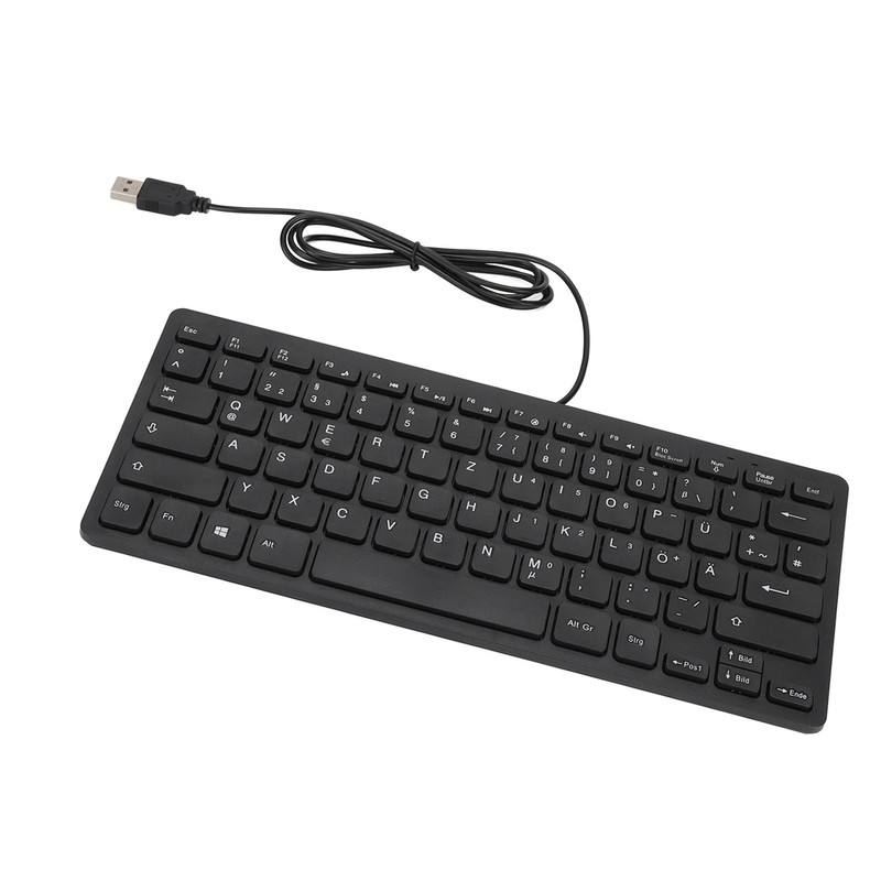 Keyboard 78 Key Mute Ultra Thin Wired Mini USB Interface