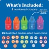 Learning Resources Counting クレヨン - 色の分類とカウント幼児の学習おもちゃ、数字のおもちゃ、モンテッソーリ、未就学児の細かい運動能力、幼児のための数学操作玩具、ホームスクールゲーム