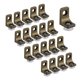 Risbay Shelf Support Peg Shelf Pins Kit with Hole Bracket L-Shaped Nickel Plated Holder Replacement Peg for Support Cabinet Kitchen Furniture Book Shelves Holder Locking Pins,20PCS(Antique Cyan)