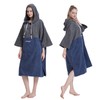 Hiturbo Changing Robe, Absorbent Quick Dry Surf Poncho, 3/4 Sleeve