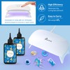 Bsrezn 200g UV Resin Kit with Light, Crystal Clear Solar