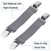 4 Pack Glove Clips, Mitten Clips with Elastic Straps for