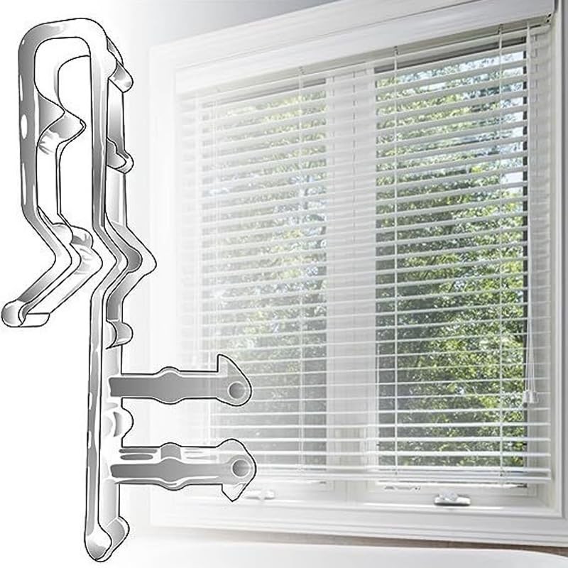 20-Pack Clear Plastic Blind Clips – Effortless Window Valance Installation