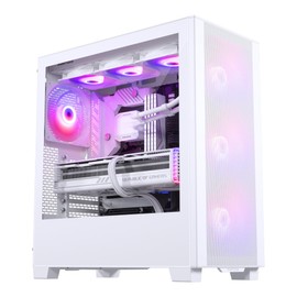 Phanteks XT Pro Ultra, Mid-Tower Gaming Chassis, 4X M25-140 Fans Included, High Airflow Performance Mesh, Tempered Glass Window, USB-C 3.2 Gen2 (White)