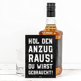 Trauzeugen fragen, Postkarte, Willst du mein Trauzeuge sein, Hol den Anzug raus Du wirst gebraucht