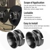 1 Pair 10 Inch NAB Hub Adapters Polished Aluminum Alloy