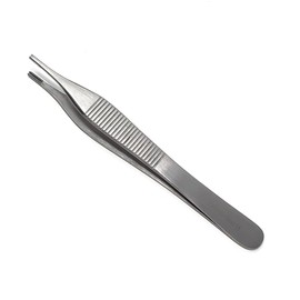 Stainless Steel Adson Forceps Lab Tweezers 9x9 Teeth with Wide Handle Grip