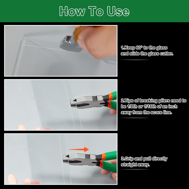 LEONTOOL 6" Breaker Groser Pliers 3/8" Flat Curved Jaw Spring